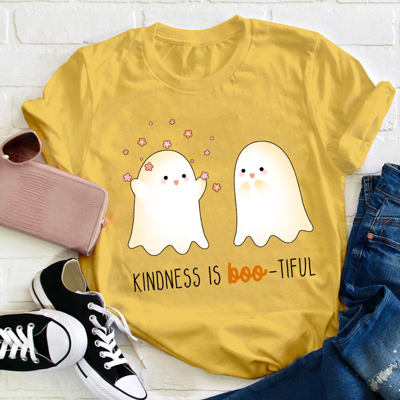 Kindness Is Boo Tiful Teacher T-Shirt