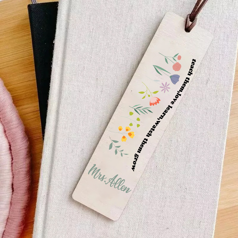 Personalized Teach Them Love Learn   Bookmark