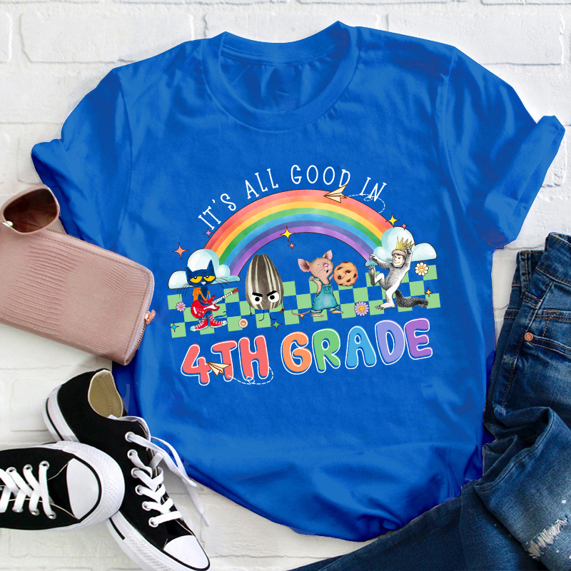 Personalized Grade It's All Good In Teacher T-Shirt