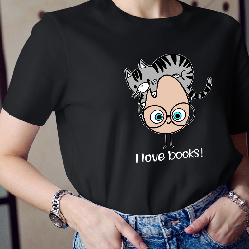 I Love Books Teacher T-Shirt