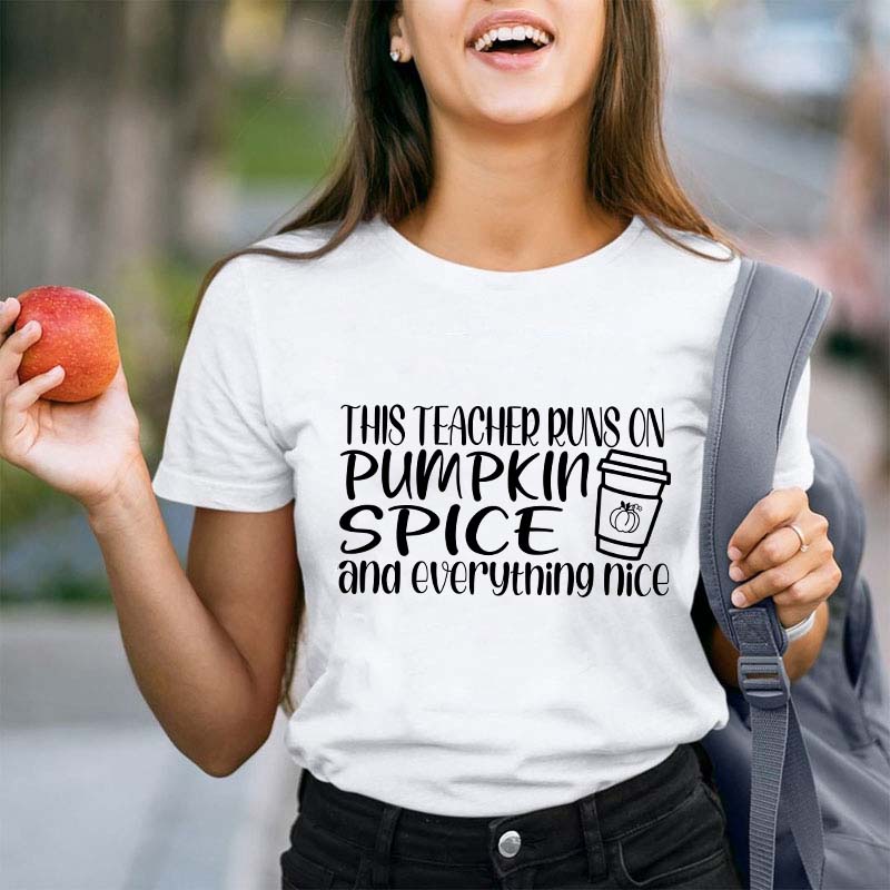 Pumpkin Spice Teacher T-Shirt