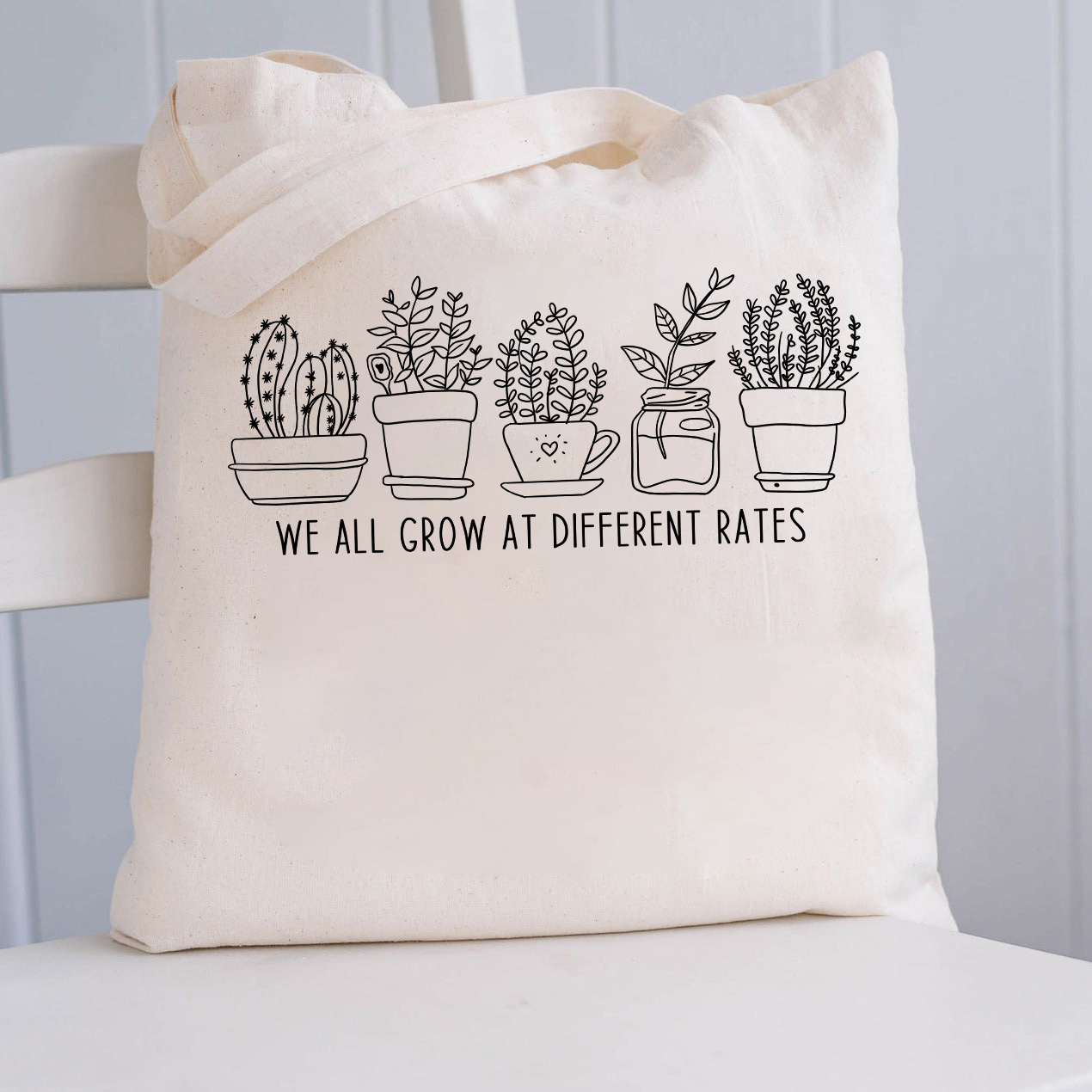 We All Grow At Differents Rates Tote Bag