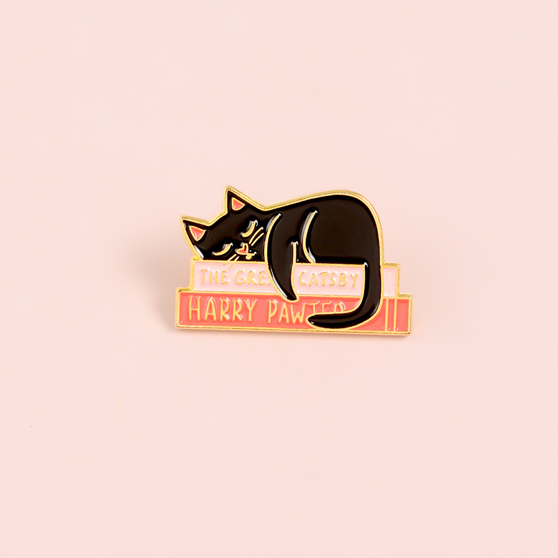 Cute Little Lazy Cat Pin