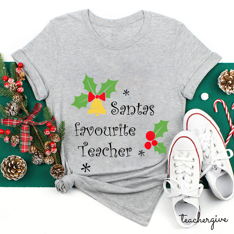 Santa's Favorite Teacher T-Shirt