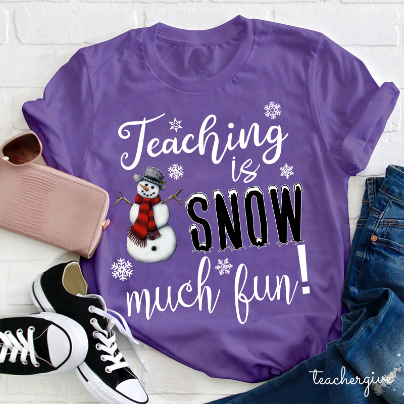 Teaching Is Snow Much Fun Teacher T-Shirt