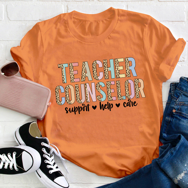 Personalized Support Help Care Teacher T-Shirt