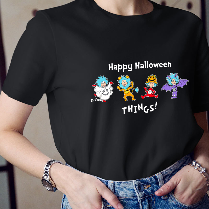 Happy Halloween Things Teacher T-Shirt