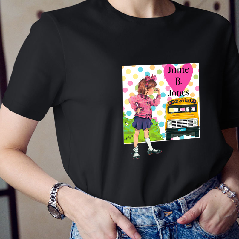 Colored Dot Junie B Jones Teacher T-Shirt