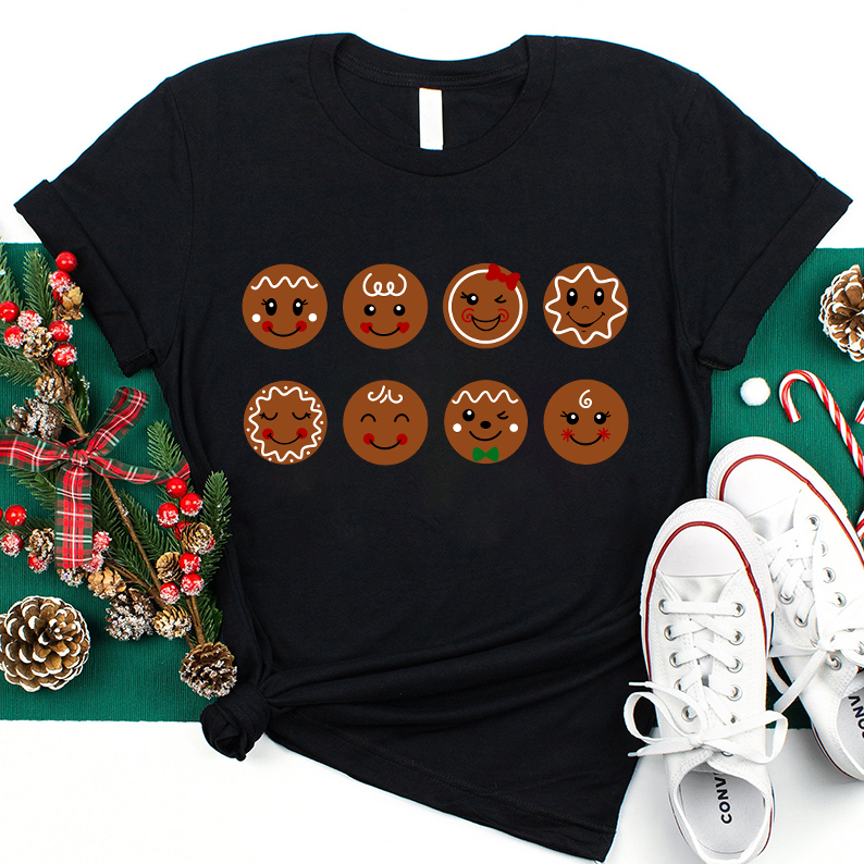 Gingerbread Face Teacher T-Shirt