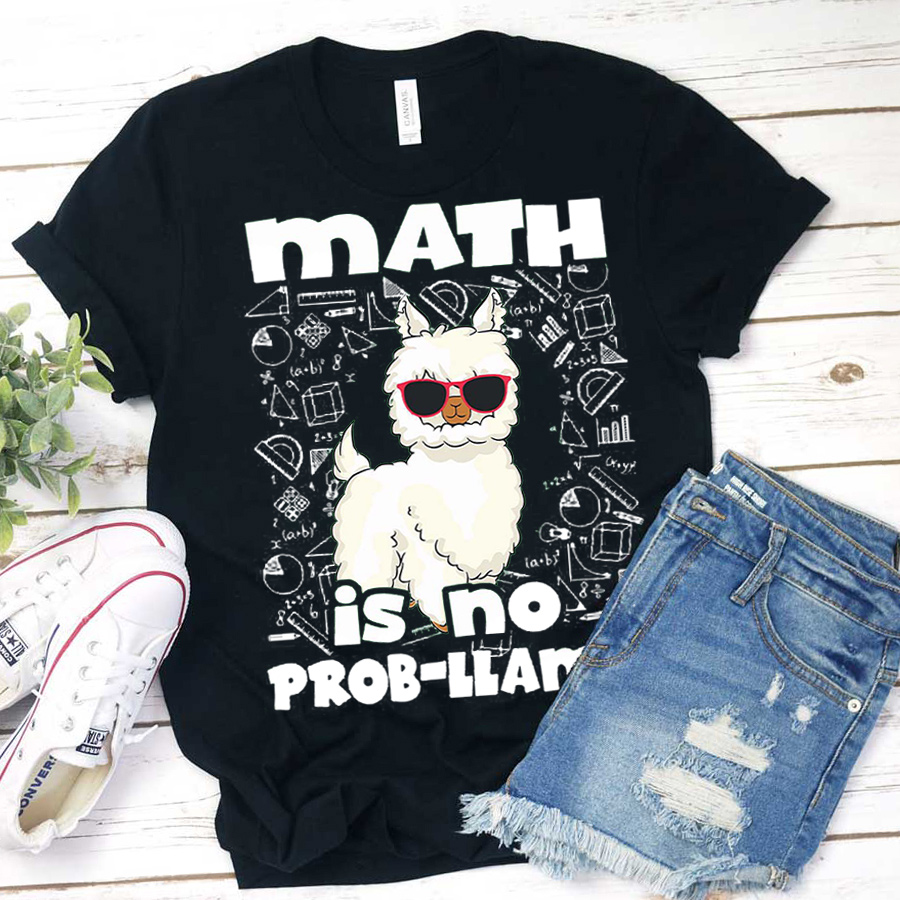 Math Is No Prob-Llama T-Shirt