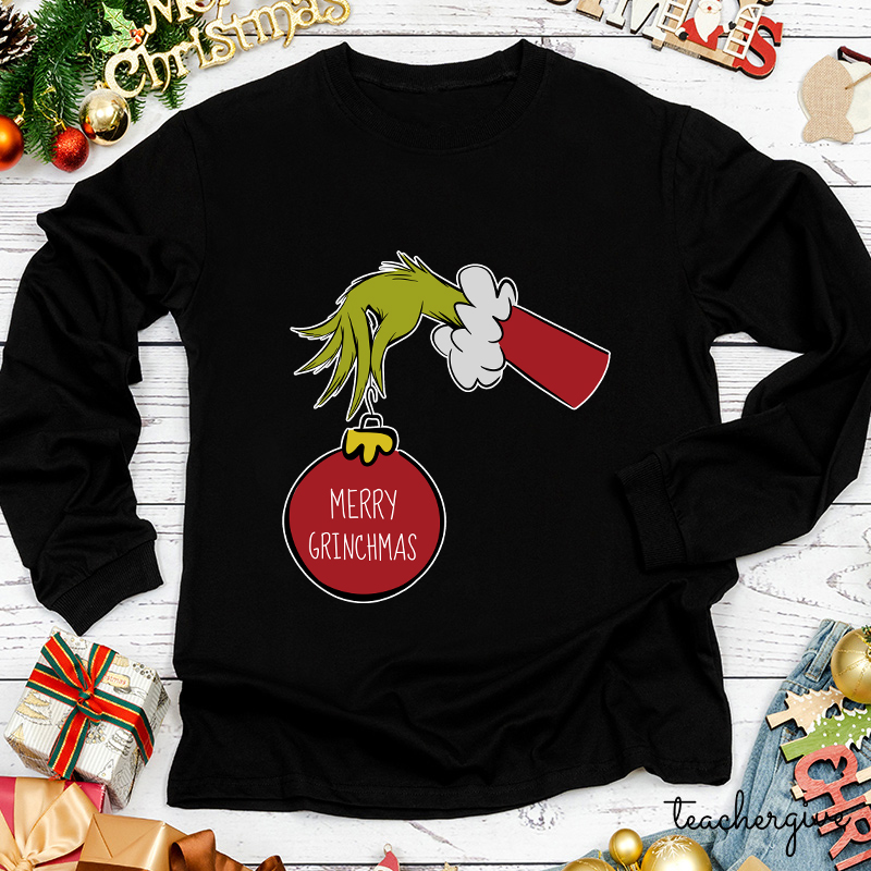 Steal Christmas Teacher Long Sleeve T-Shirt