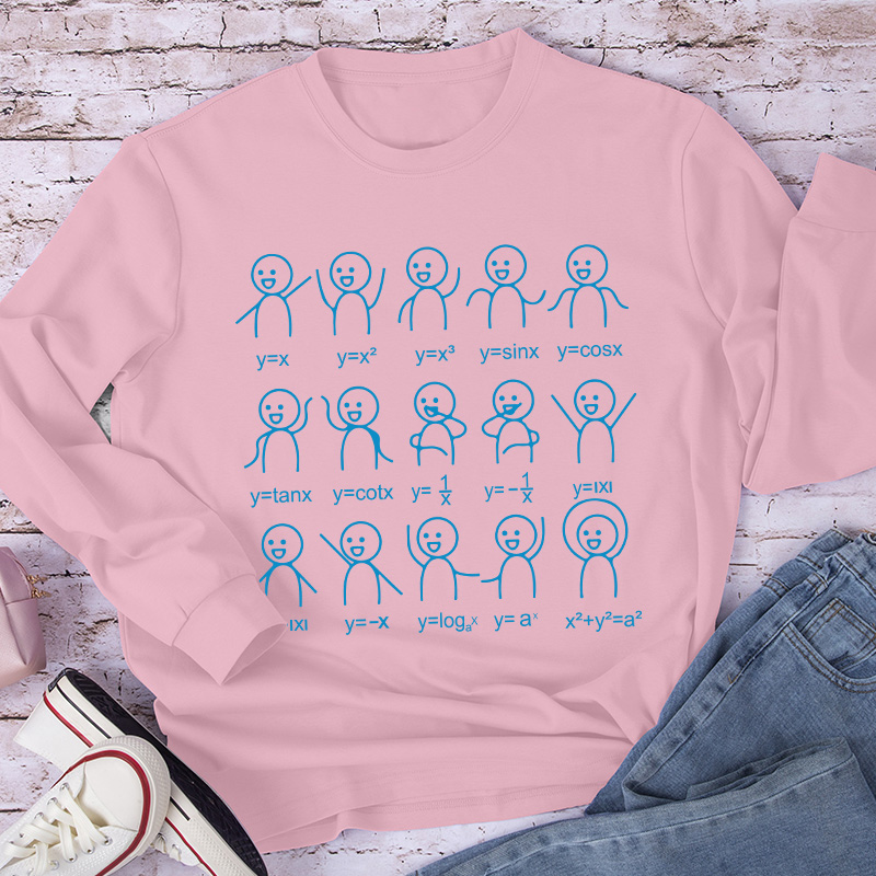 Mathematics Graphic Formula Long Sleeve T-Shirt