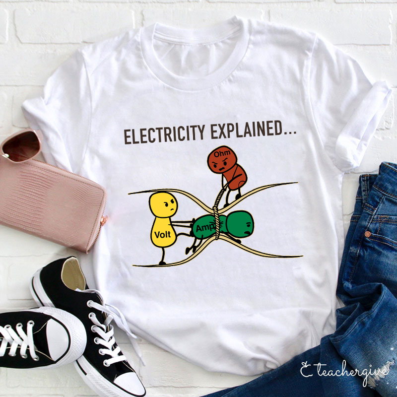 Electricity Explained Teacher T-Shirt