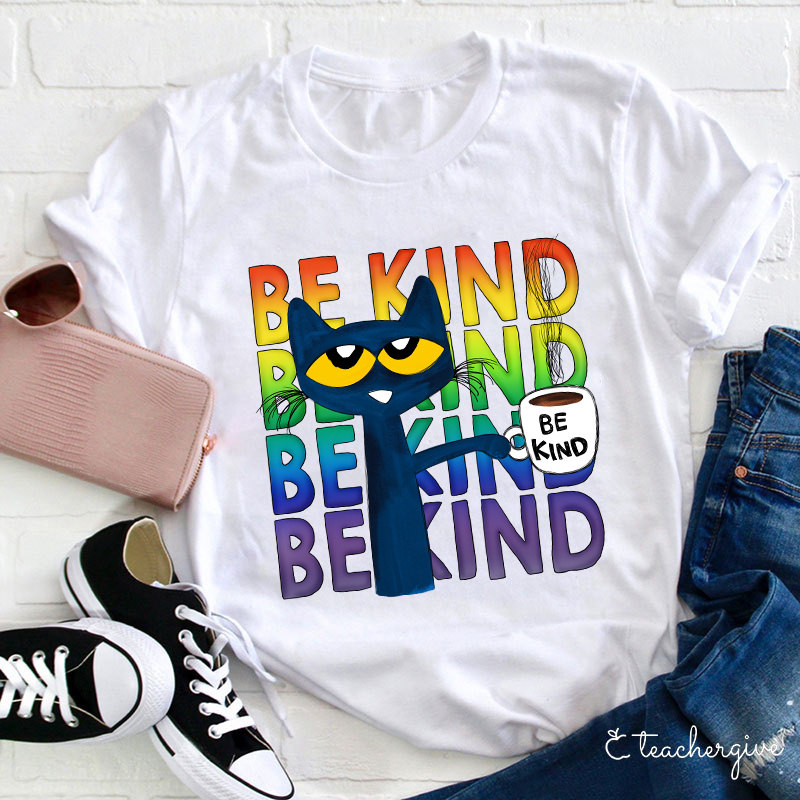 Be Kind Coffee Be Kind Cat T-Shirt