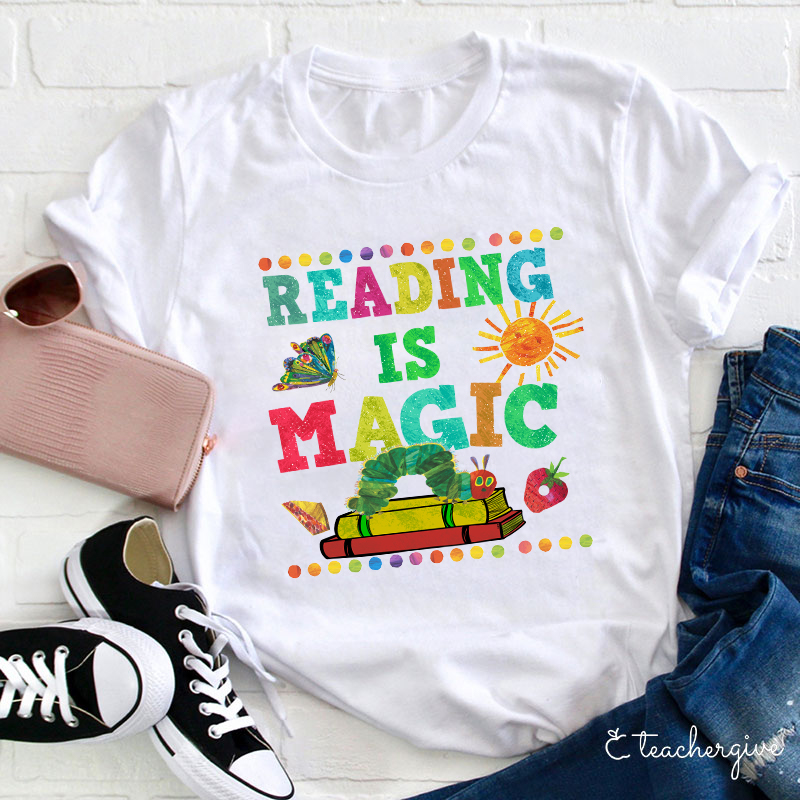 Reading Is Magic Teacher T-Shirt