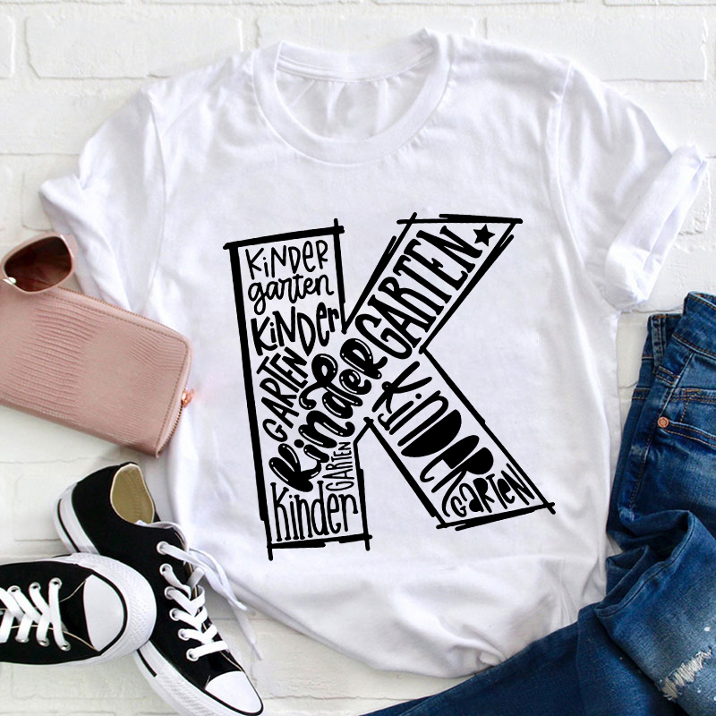 Personalized Grade Kindergarten Teacher T-Shirt