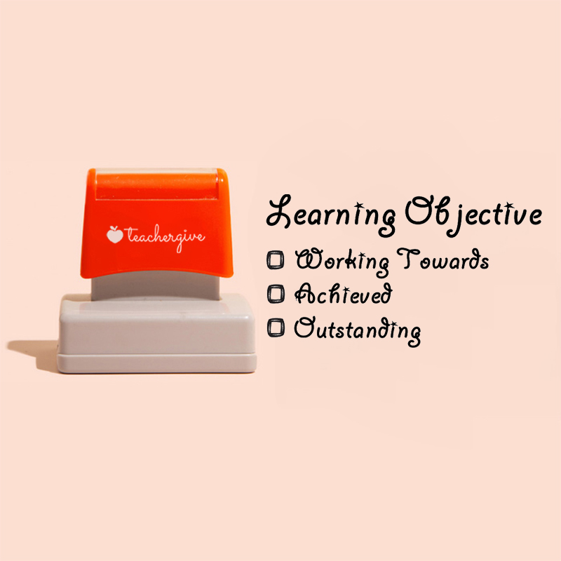 Learning Objective Large Rectangle Stamp