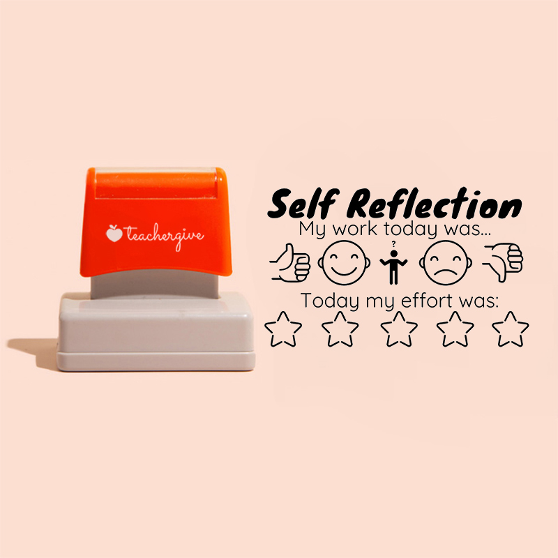 Self Reflection Large Rectangle Stamp