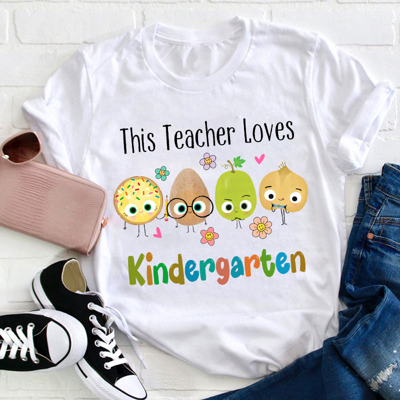Personalized Grade This Teacher Loves Teacher T-Shirt