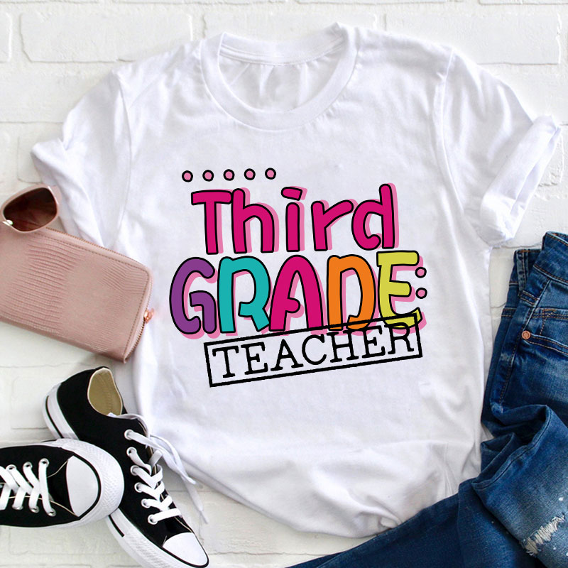 Personalized Grade Teacher T-Shirt