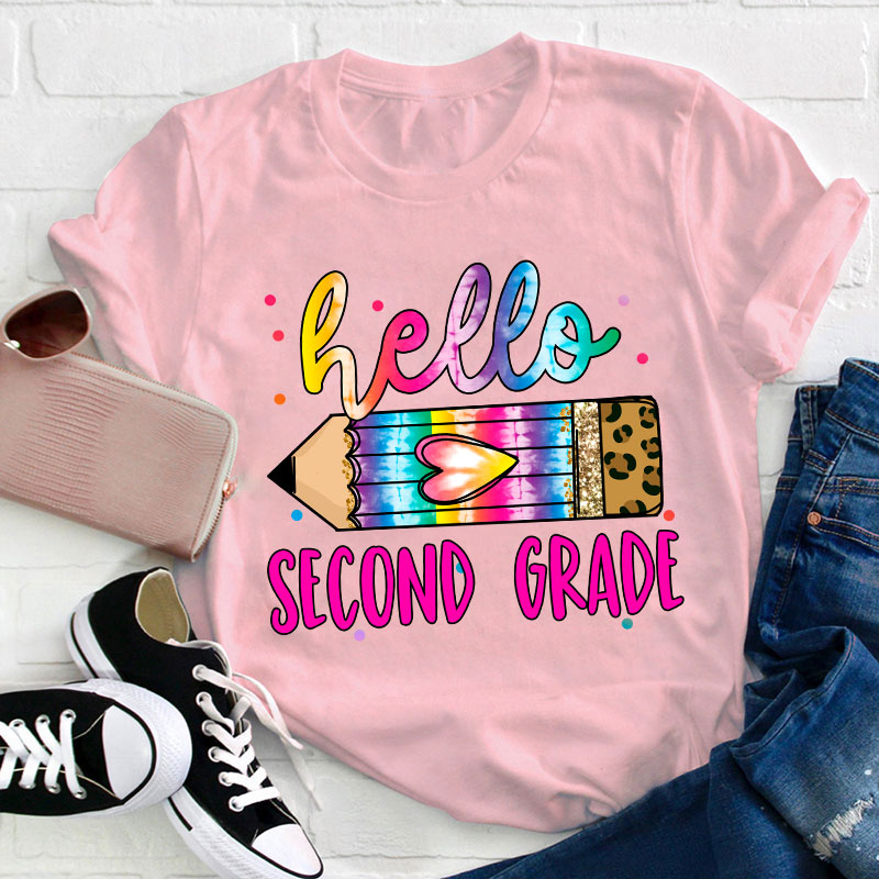 Personalized Grade Hello Teacher T-Shirt