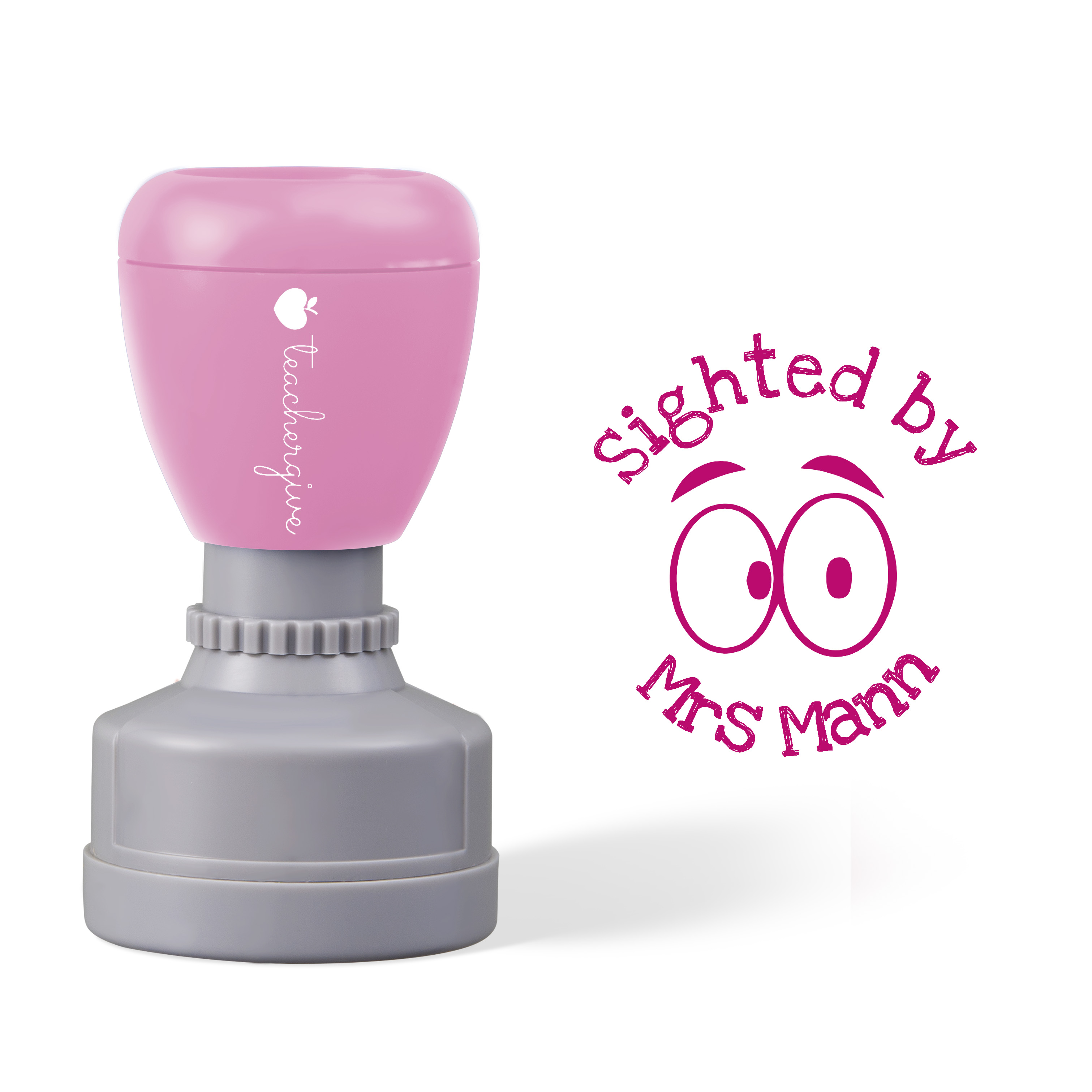 Personalized Sighted By Teacher Stamp