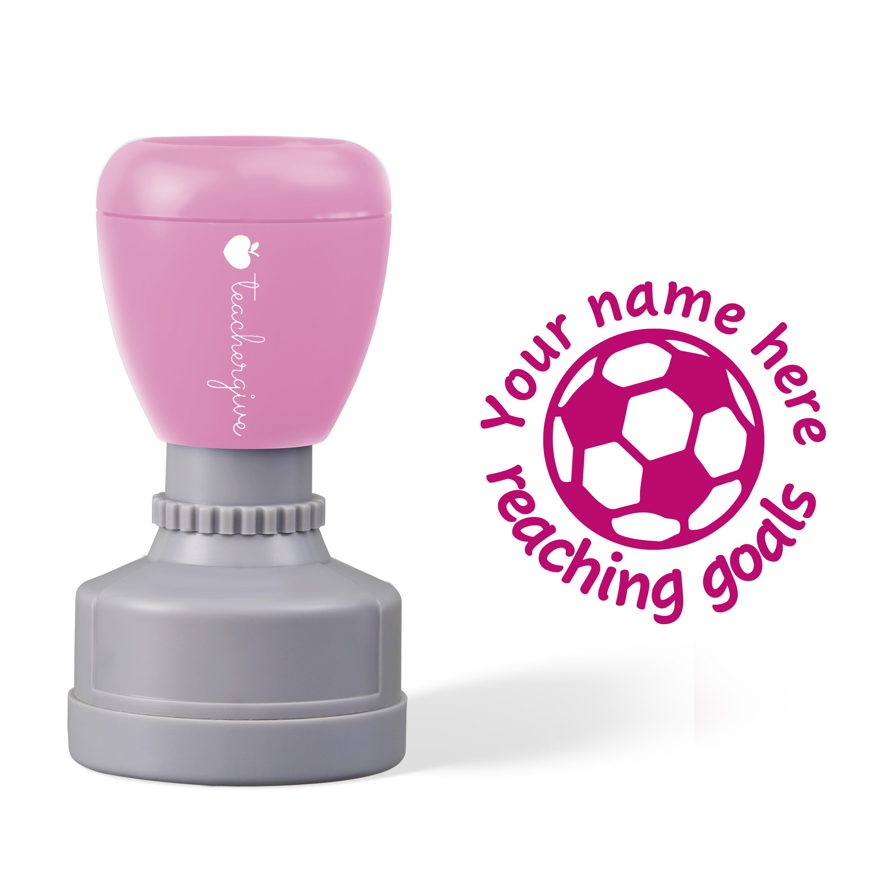 Personalized Goals Football Stamp