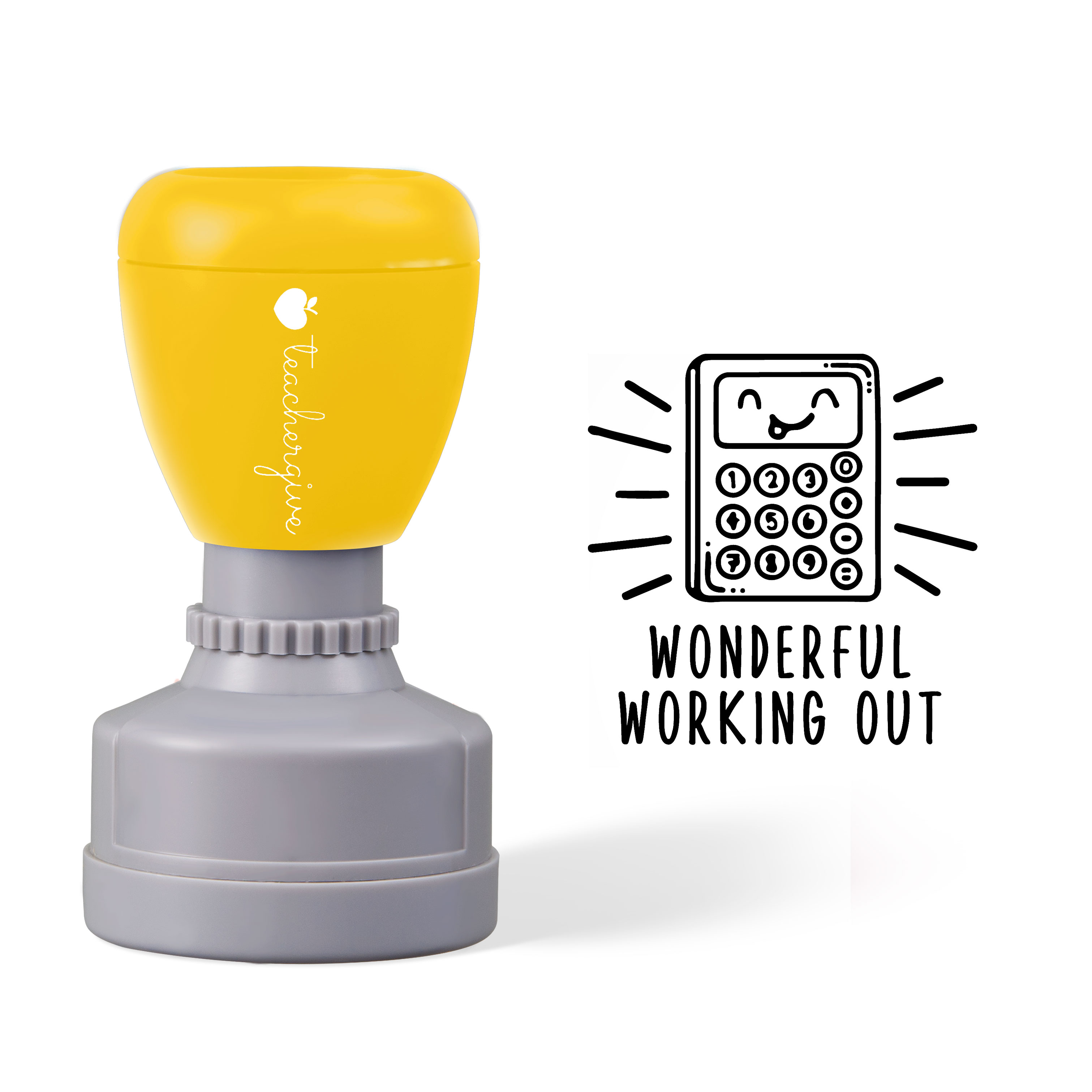 Wonderful Working Out Stamp