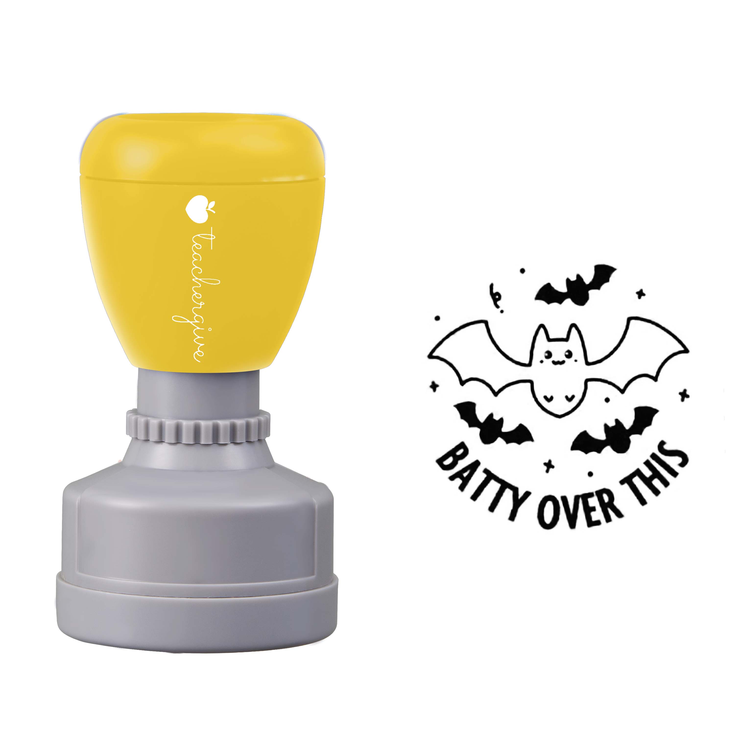 Batty Over This Teacher Stamp