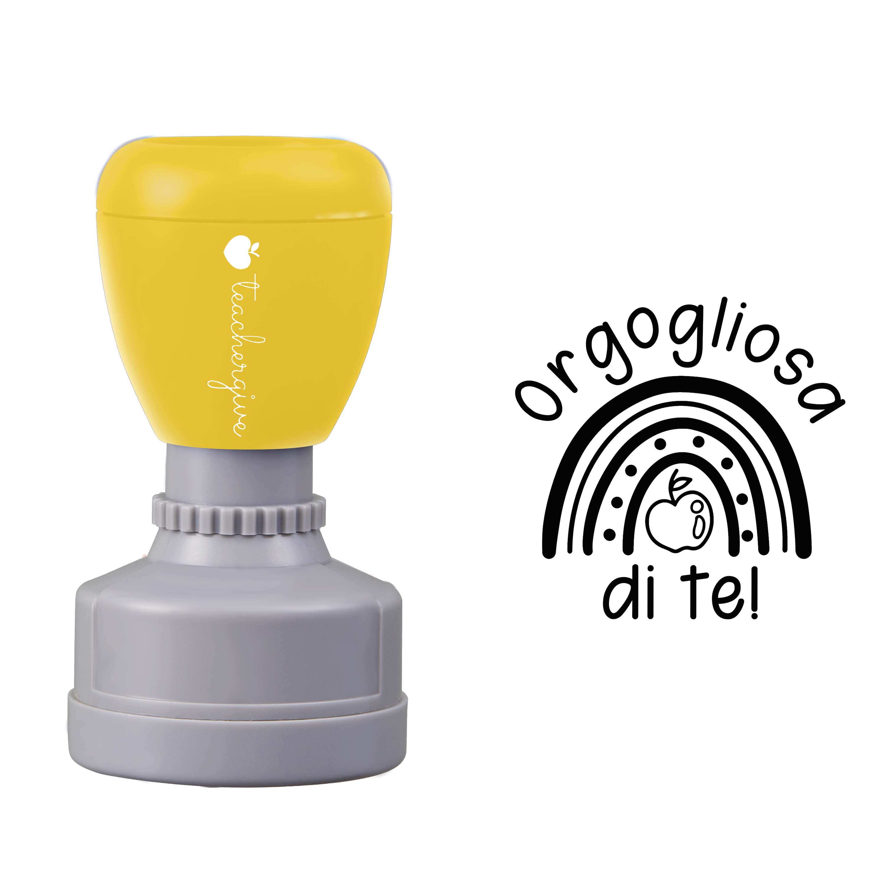 Orgogliosa di te Teacher Stamp