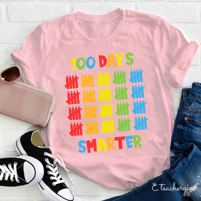 100 Days Of Being Smart Teacher T-Shirt
