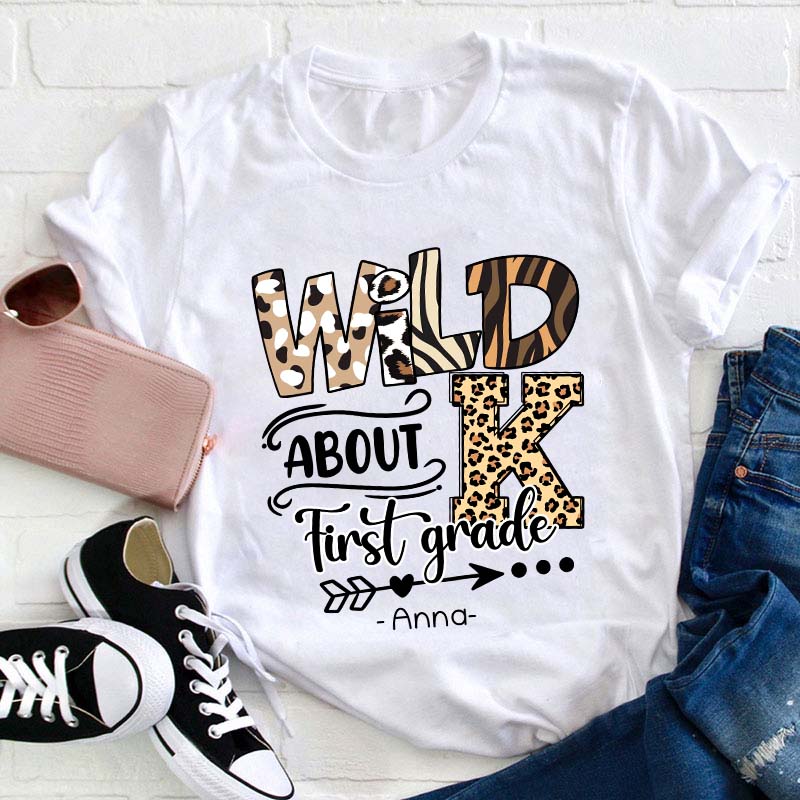 Personalized Wild About Teacher T-Shirt