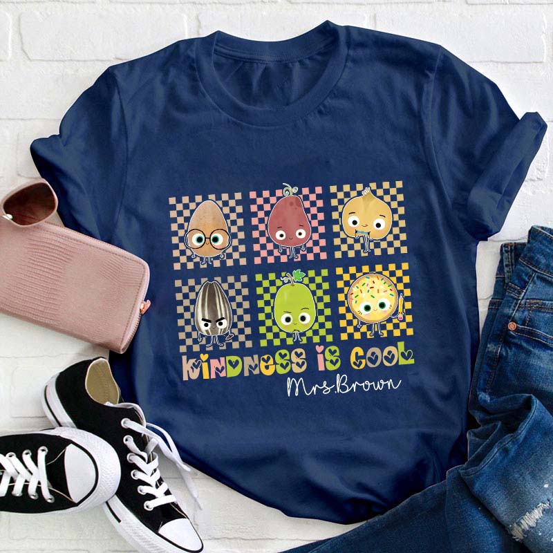 Personalized Kindness Is Cool Teacher T-Shirt
