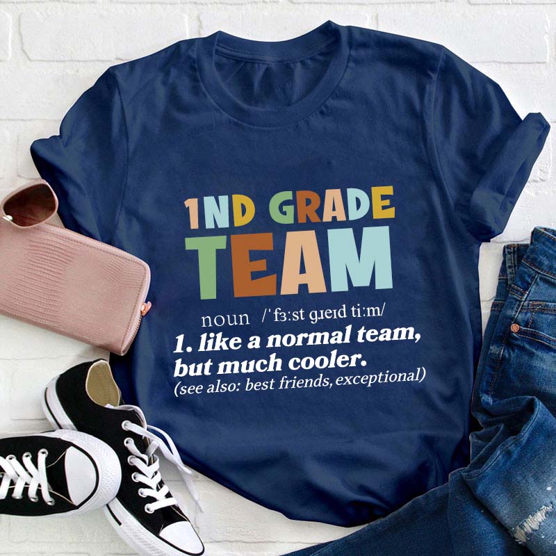 Personalized Grade Team Definition Teacher T-Shirt