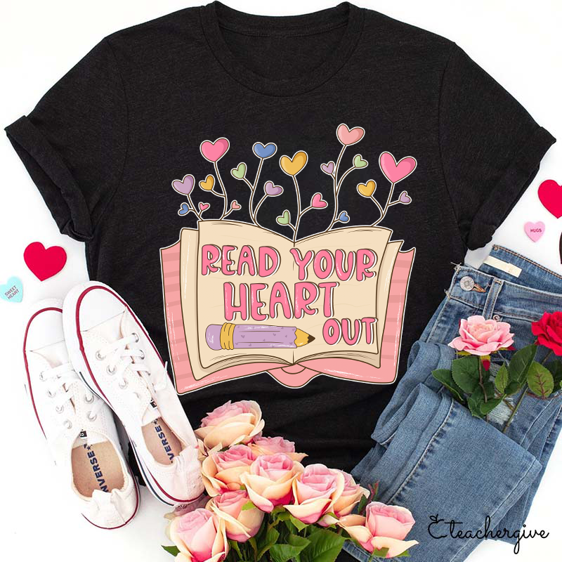 Ladies V-Neck Valentine's Heart T-Shirt – Read My Mind T-Shirts