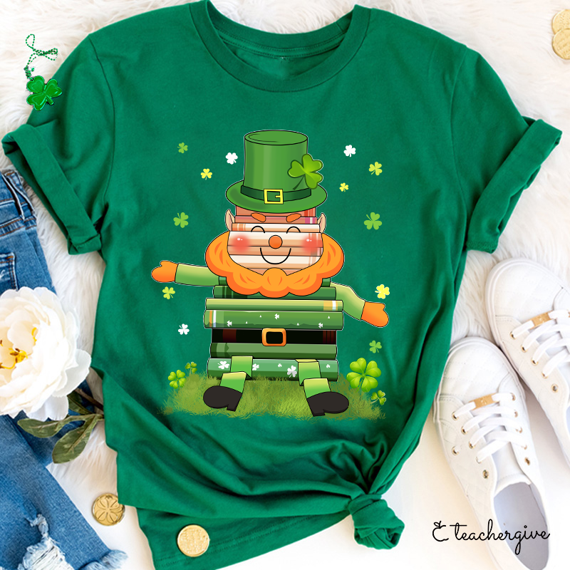 Book Leprechaun Teacher T-Shirt