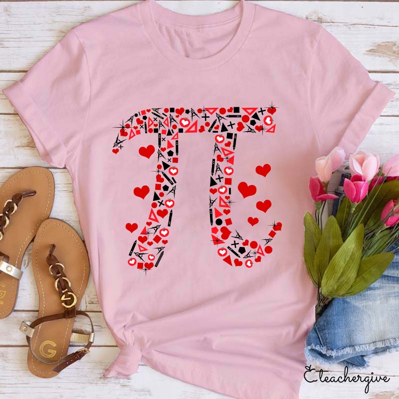 Bright Number Pi Math Teacher T-Shirt