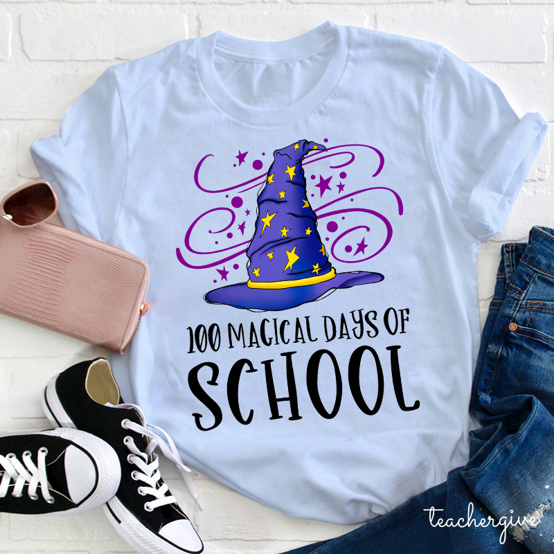 100 Magical Days Of School Teacher T-Shirt