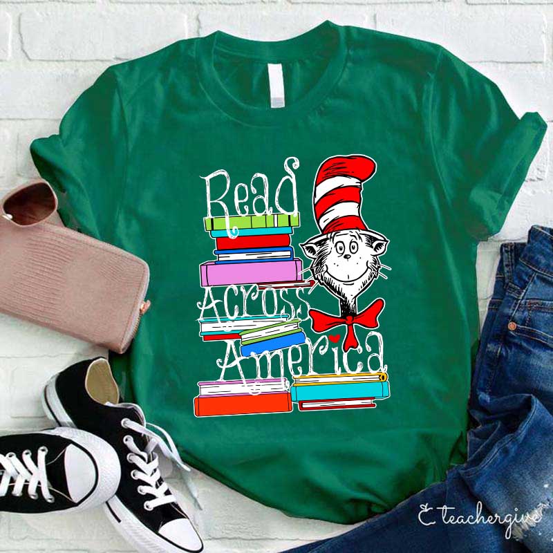 Read Across America Cat In The Hat Teacher T-Shirt