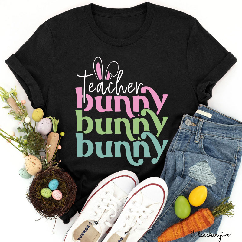 Hoppy Bunny Teacher T-Shirt