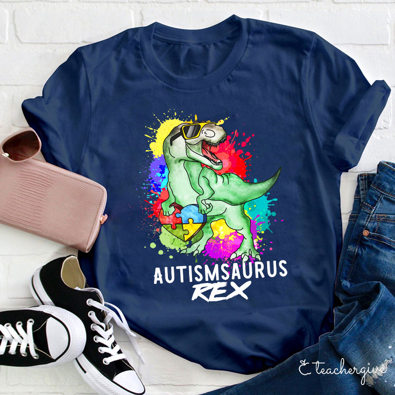 Autismsaurus Teacher T-Shirt