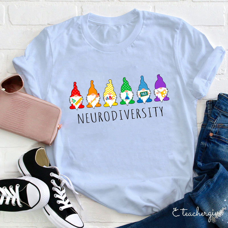 Neurodiversity Gnomies Teacher T-Shirt