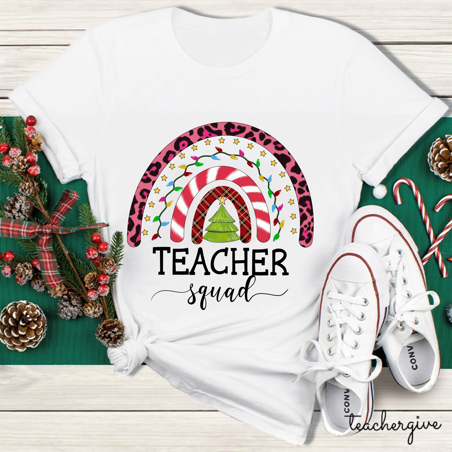 Join the Christmas Teacher Squad Teacher T-Shirt