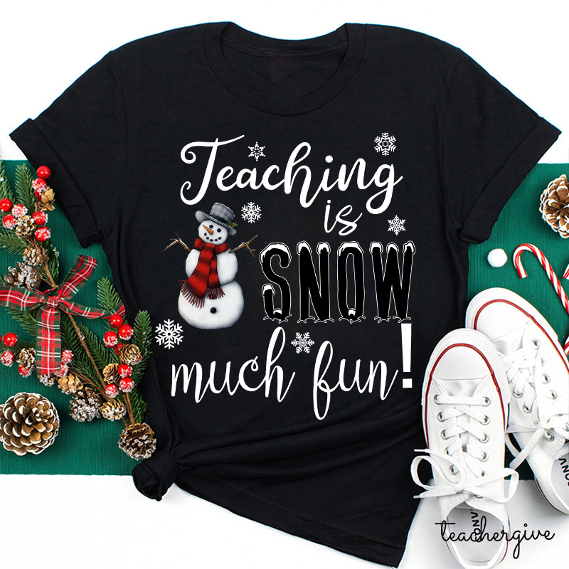 Teaching Is Snow Much Fun Teacher T-Shirt