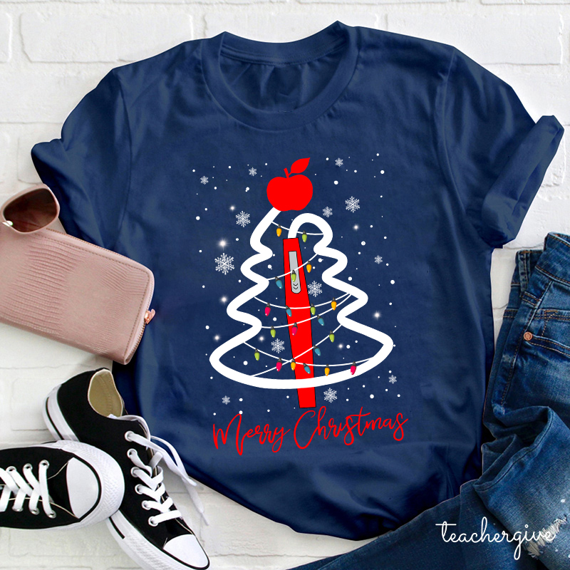 Merry Christmas Have A Nice Day Teacher T-Shirt