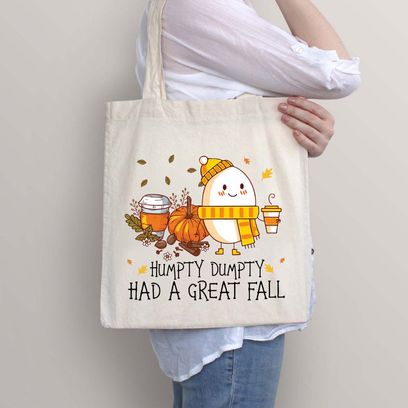 Humpty Dumpty Had A Great Fall Halloween Tote Bag