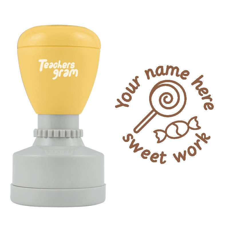 Personalized Sweet Work Stamp