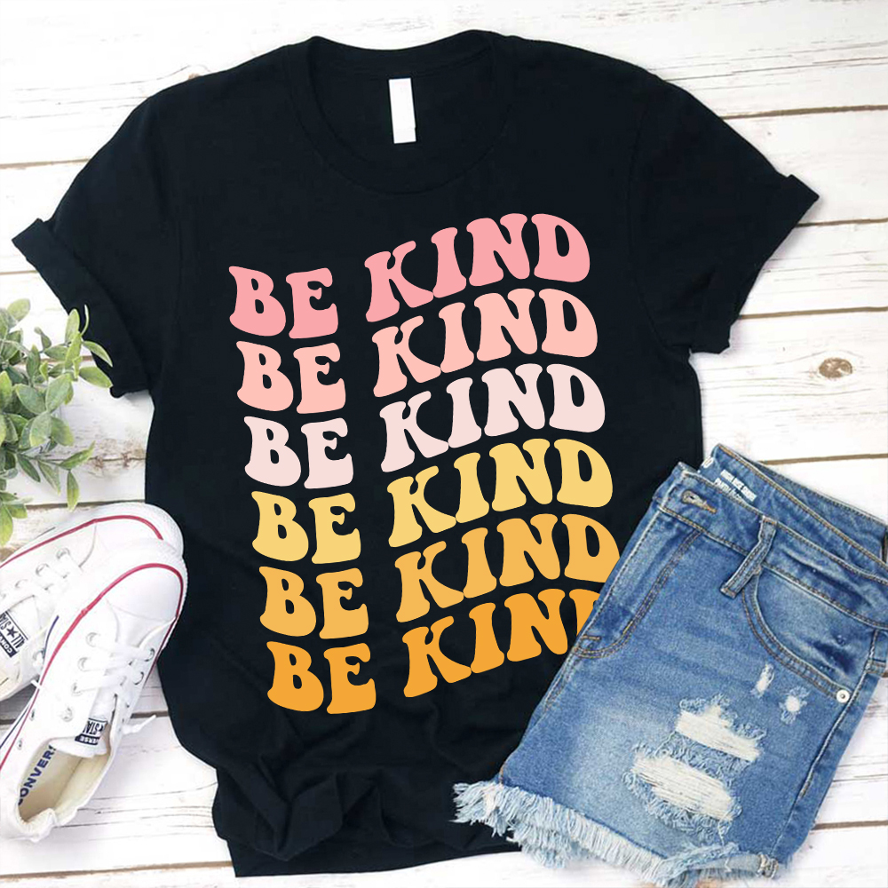 BE KIND Pink Letter T-Shirt