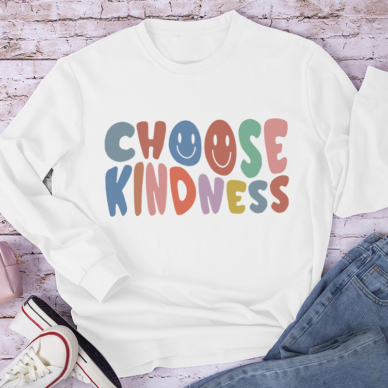 Choose Kindness Teacher Long Sleeve T-Shirt
