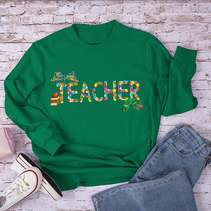 Teacher Butterflies Long Sleeve T-Shirt